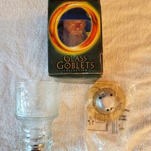 Lord of the Rings Collectors Item Glass Goblet!!!  2001